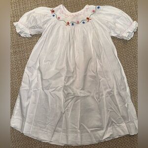Mom & Me Smocked White Dress